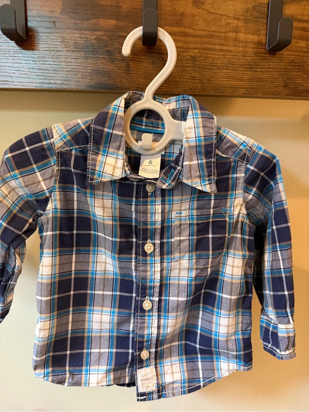 Carter's Toddler Boys Long Sleeve FALL Shirt Bundle of 4 Size 6 Months
